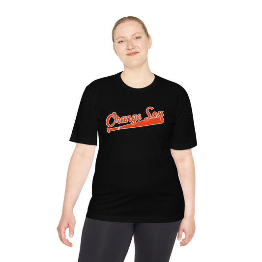 Orange Sox Baseball Unisex Moisture Wicking Tee