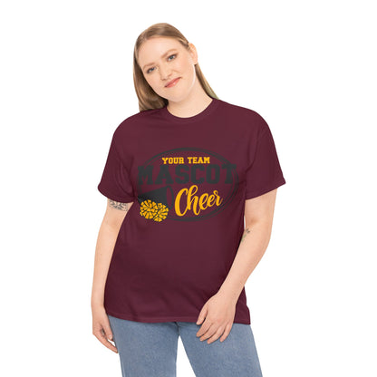 Custom School and Mascot CHEER T-Shirt