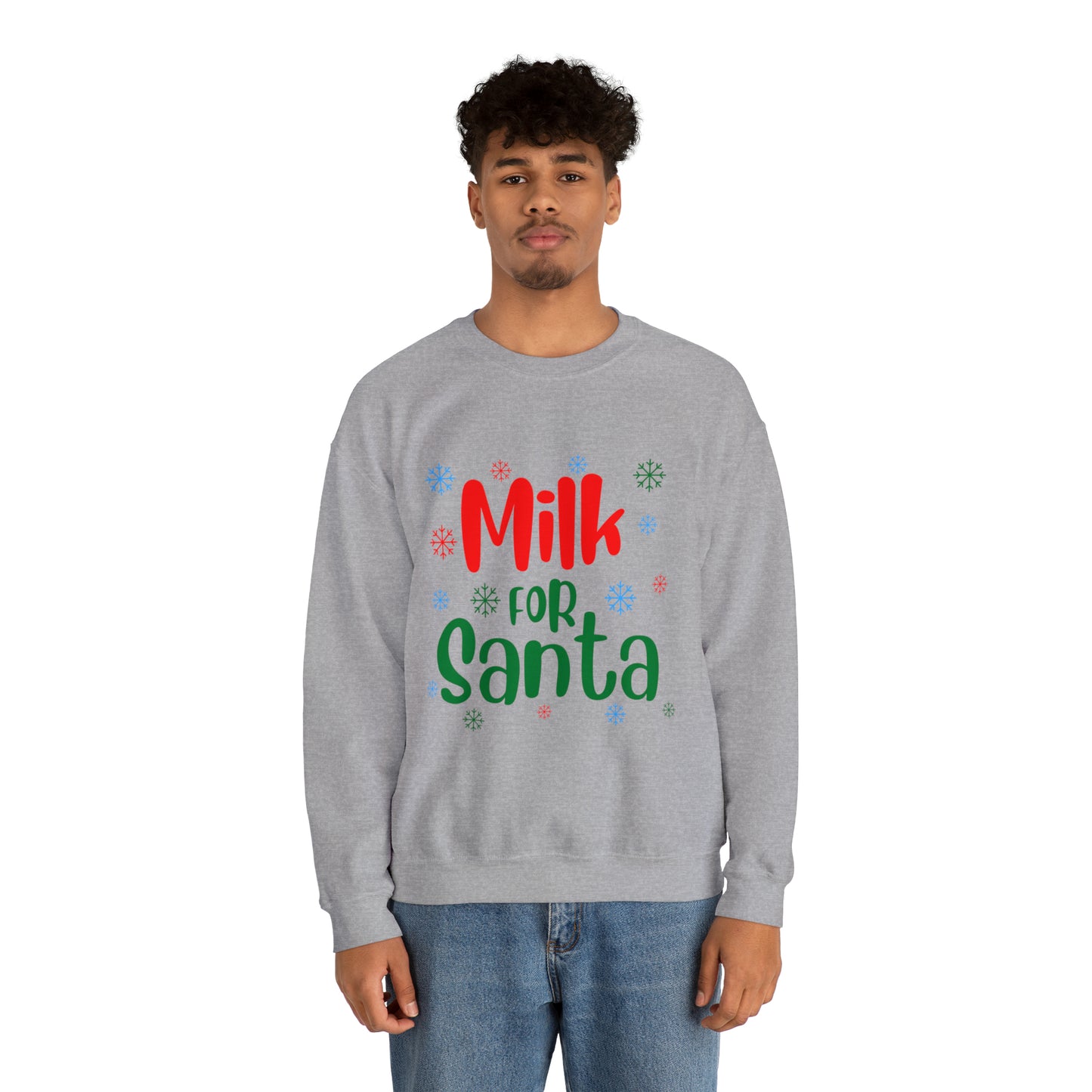 Milk for Santa Christmas Crewneck Sweatshirt