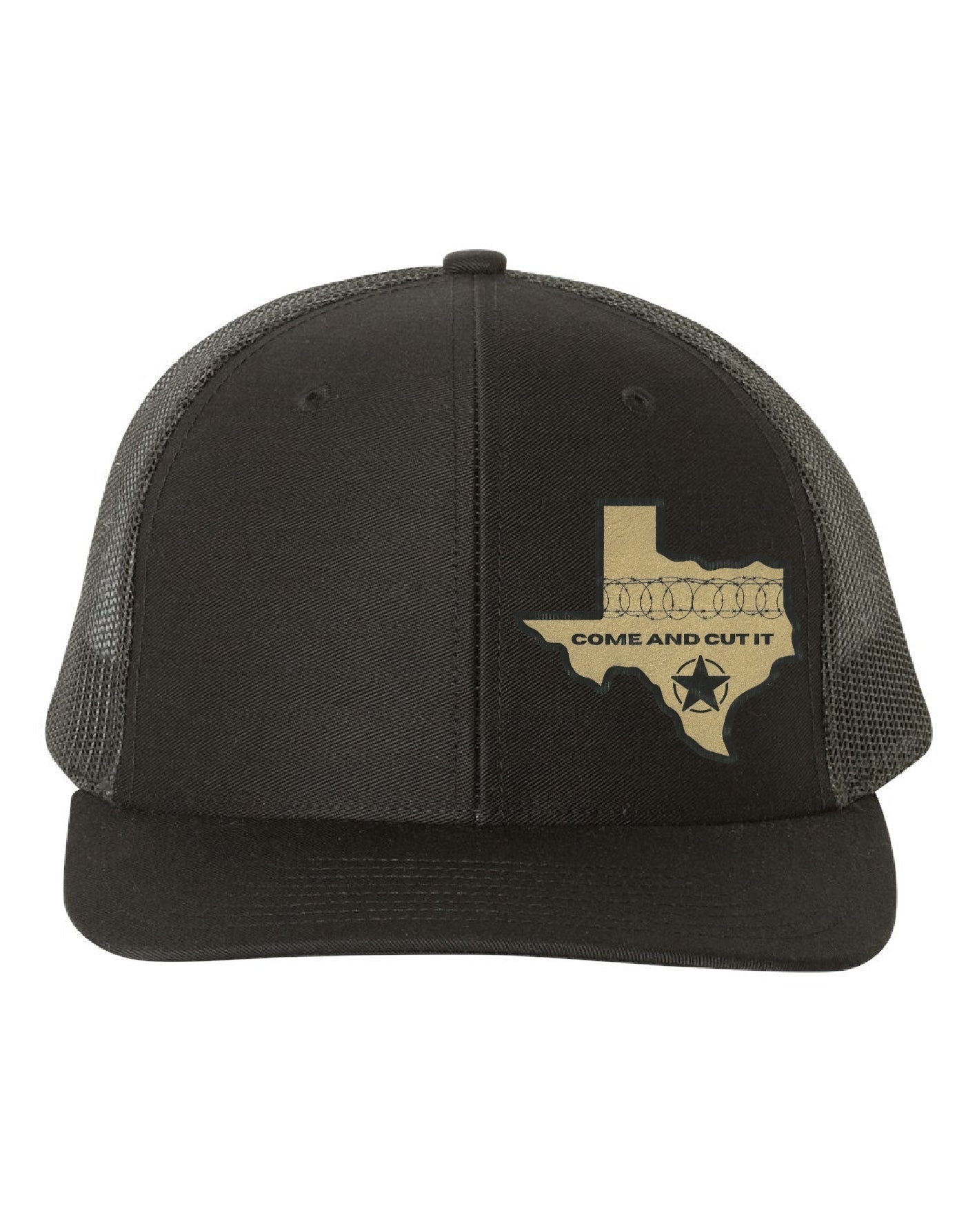 Texas Come And Cut It, Patriotic, Snapback, Richardson 112, Laser Engraved Leather, Gift for him or her