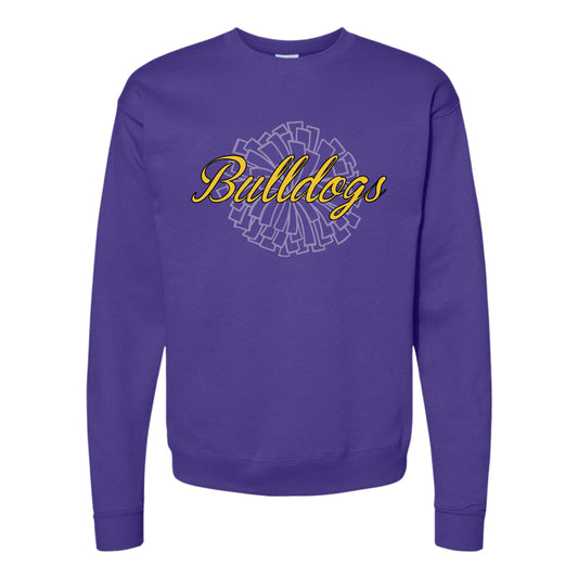 Bulldogs Cheer Purple Crewneck