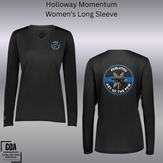 PEWJITSU Momentum Women's Long Sleeve V-Neck 222824