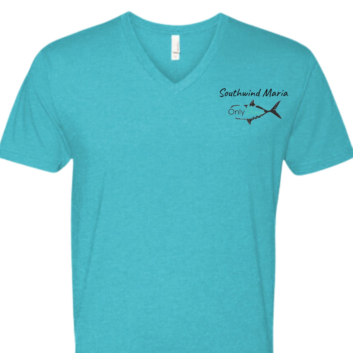 OnlyFins Southwind Maria V Neck Front Chest PRINT ONLY