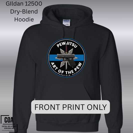 PEWJITSU Custom Dri-Blend Hoodie Gildan 12500