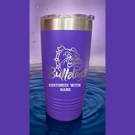 East Knox 20oz Purple Laser Etched Tumbler