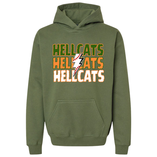 Millwood Hellcats Baseball Soft Style Hoodie YOUTH SIZES