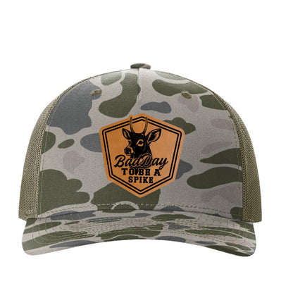Bad Day to be a Spike Camo Hunting Hat | Richardson 112 SnapBack FREE SHIPPING