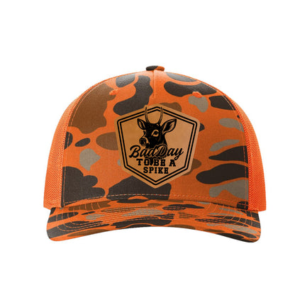Bad Day to be a Spike Camo Hunting Hat | Richardson 112 SnapBack FREE SHIPPING