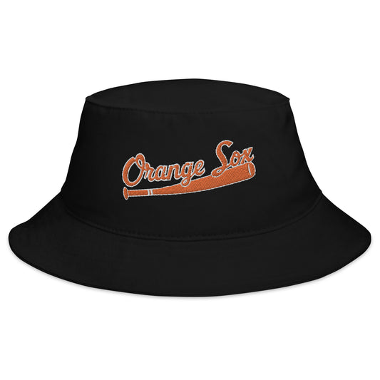 Orange Sox Bucket Hat with embroidered logo