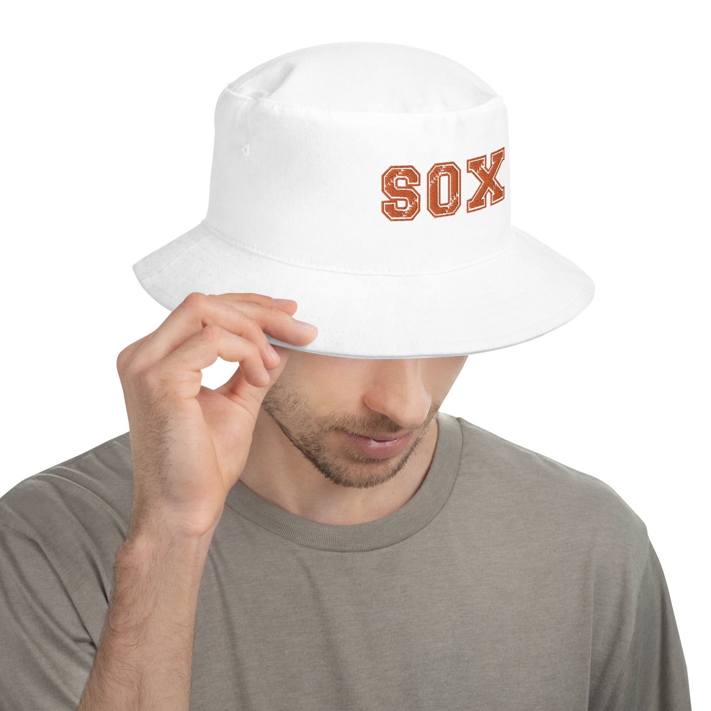 Orange Sox Embroidered Bucket Hat