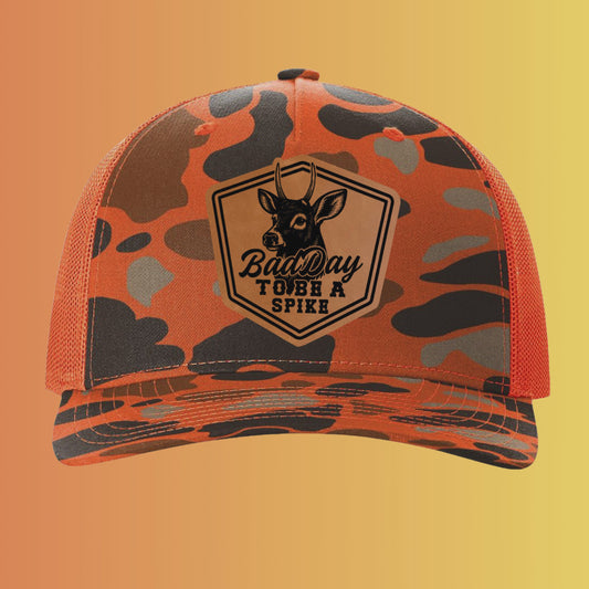 Bad Day to be a Spike Camo Hunting Hat | Richardson 112 SnapBack FREE SHIPPING