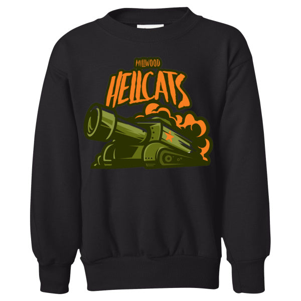Millwood Hellcats Baseball Soft Style Crewneck YOUTH SIZES