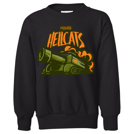 Millwood Hellcats Baseball Soft Style Crewneck YOUTH SIZES