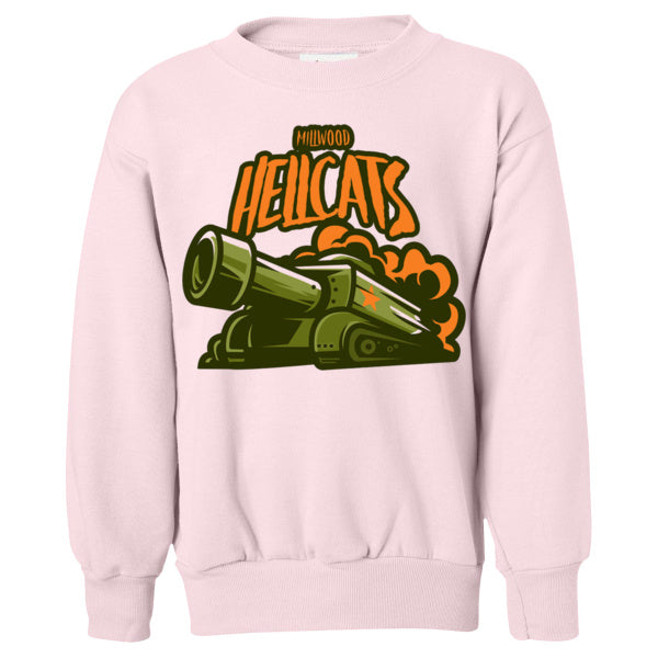 Millwood Hellcats Baseball Soft Style Crewneck YOUTH SIZES