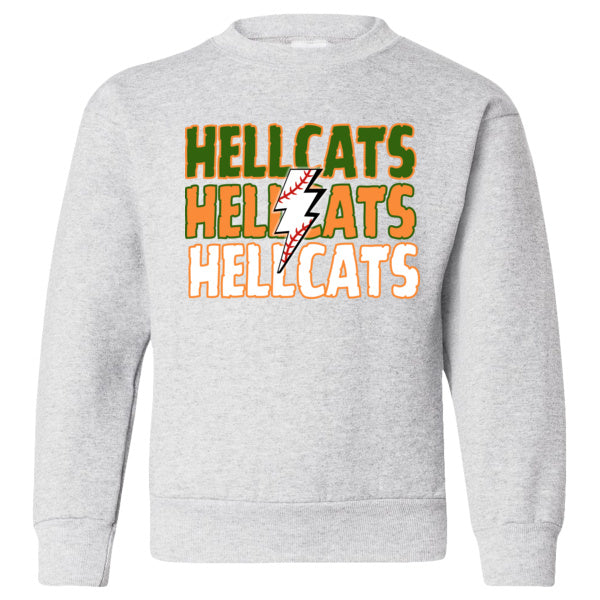 Millwood Hellcats Baseball Soft Style Crewneck YOUTH SIZES