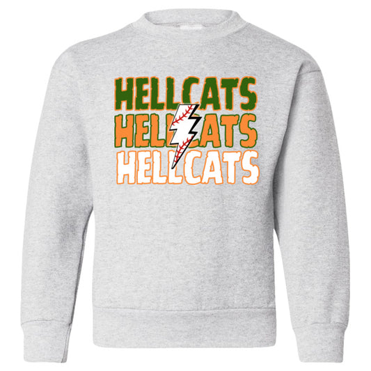 Millwood Hellcats Baseball Soft Style Crewneck YOUTH SIZES