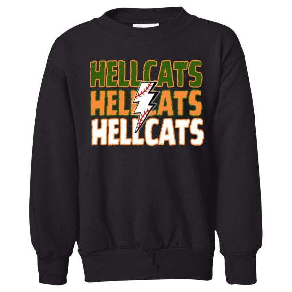 Millwood Hellcats Baseball Soft Style Crewneck YOUTH SIZES